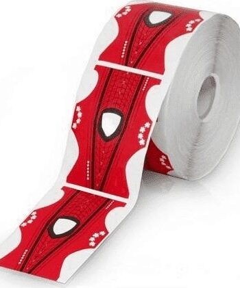 Silcare Dobbeltsidede Former til Negleforlængelser - Rød 500 stk.