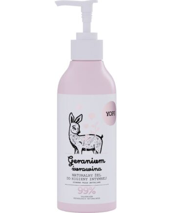 YopeNatural Intimvask Gel med Geranium og Tranebær 300ml
