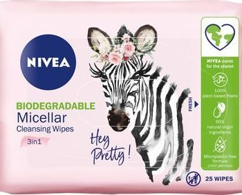 Nivea Micellair Makeupfjerner Wipes til Ansigt og Øjne - 25 stk.