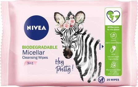 Nivea Micellair Makeupfjerner Wipes til Ansigt og Øjne - 25 stk.