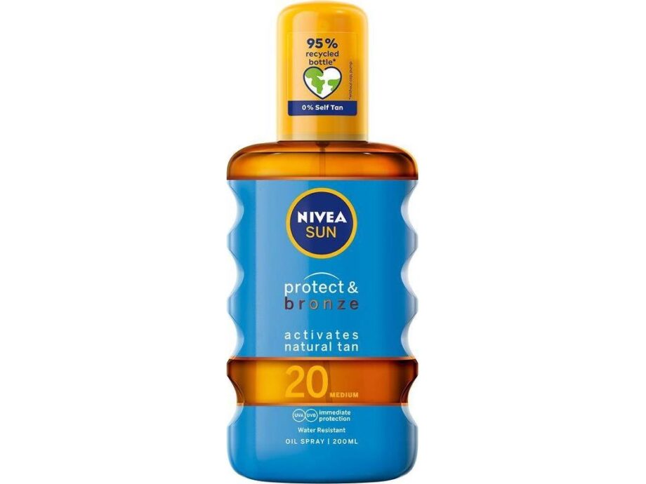 NiveaSun Beskyttende Tan Aktiv Oil SPF 20 - 200 ml