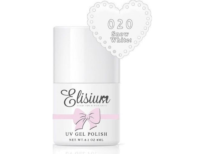 Elisium Hybrid Neglelak 020 Snow White - 8ml