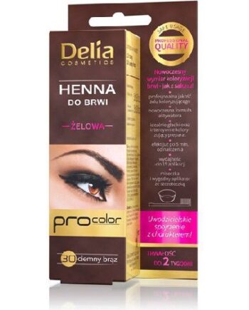 Delia Henna Øjenbryns Gel Mørkebrun - Tilbud!