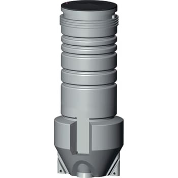 Sort Grundfos 600 x 3000 mm Pumpebrønd med SEG Autoadapt