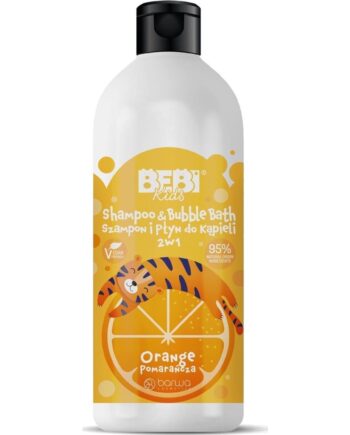 Barwa Bebi Kids 2-i-1 Shampoo og Bad Lotion - Orange 500ml