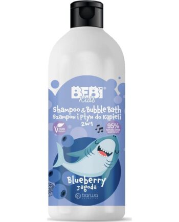 Barwa Bebi Kids 2-i-1 Shampoo og Bad Lotion - Blåbær 500ml