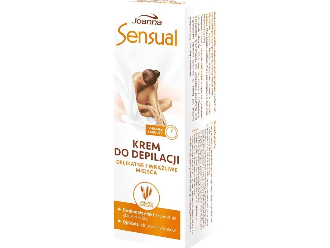 Joanna Sensual Vokscreme til Følsomme Områder - Havremælk 100g
