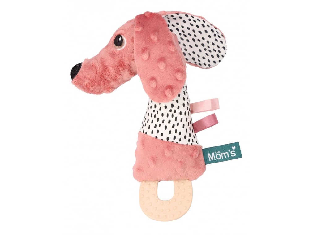 Hencz Legetøj Jamis Squeaker med Bidering - Lyserød Pastel