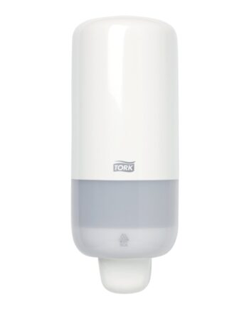 Hvid Tork Dispenser til Håndsæbe og Hånddesinfektion