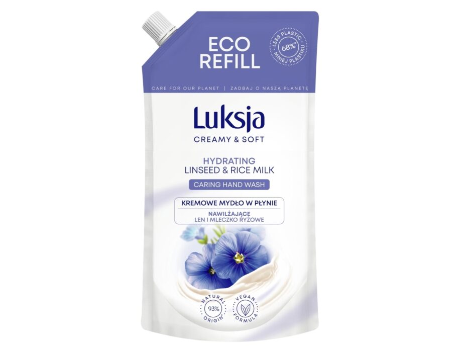Luksus Flydende Sæbe med Hør- og Risemælk - 400ml