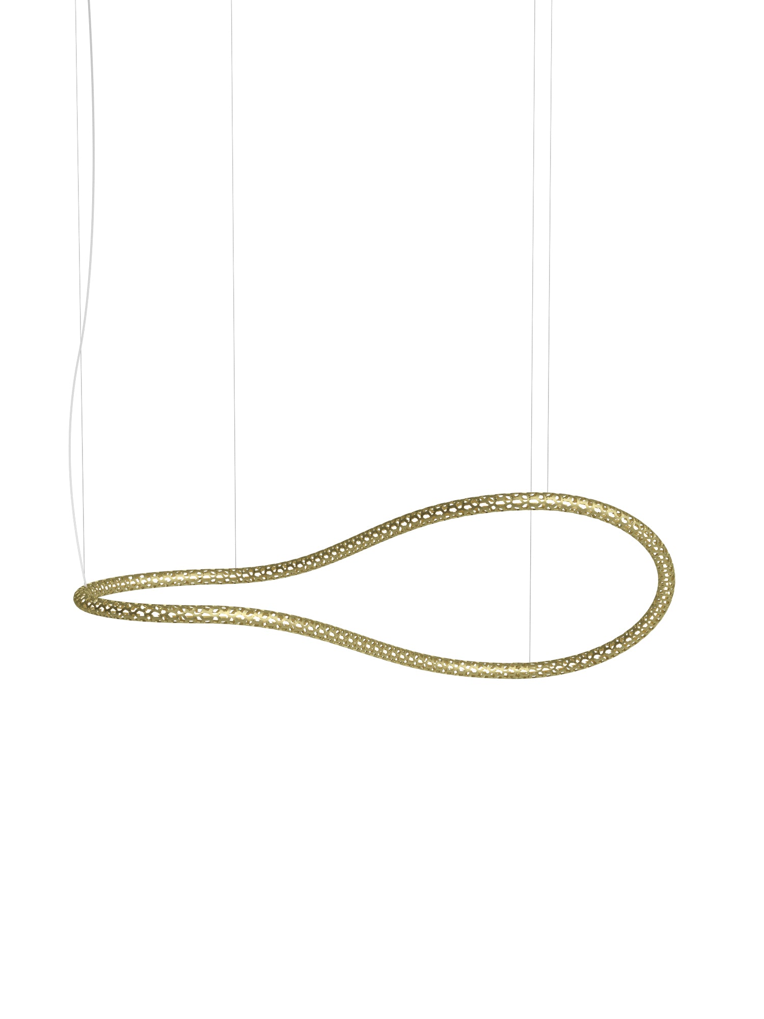 Squiggle Guld Pendel fra Rotaliana - Unik Belysning