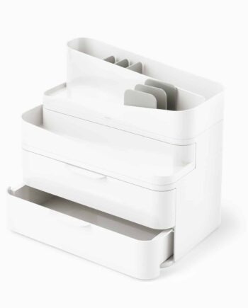Hvid Umbra Makeup Organizer med Skuffer - Effektiv Opbevaring