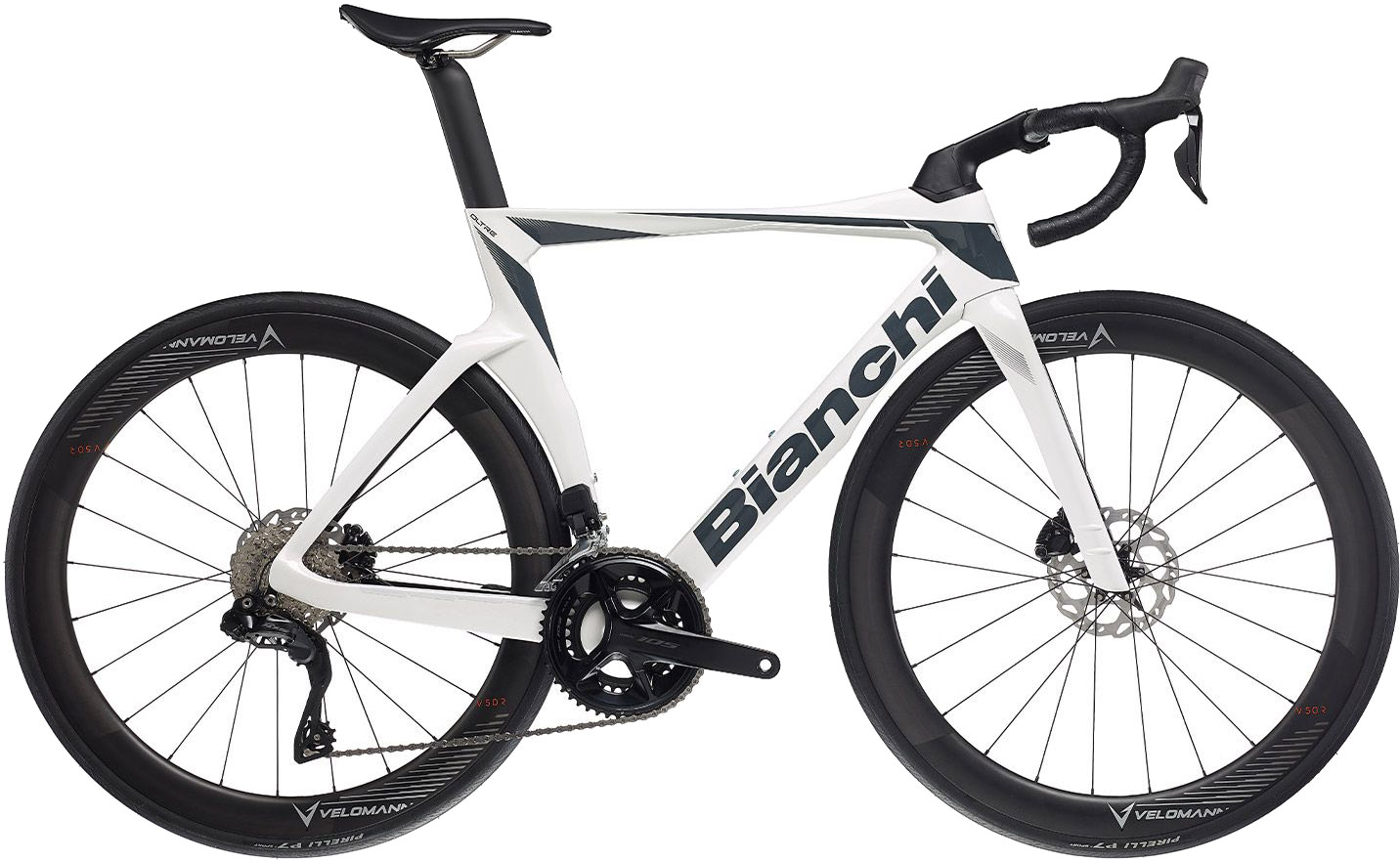 Bianchi Oltre Comp 105 Di2 2024 - Hvid landevejscykel