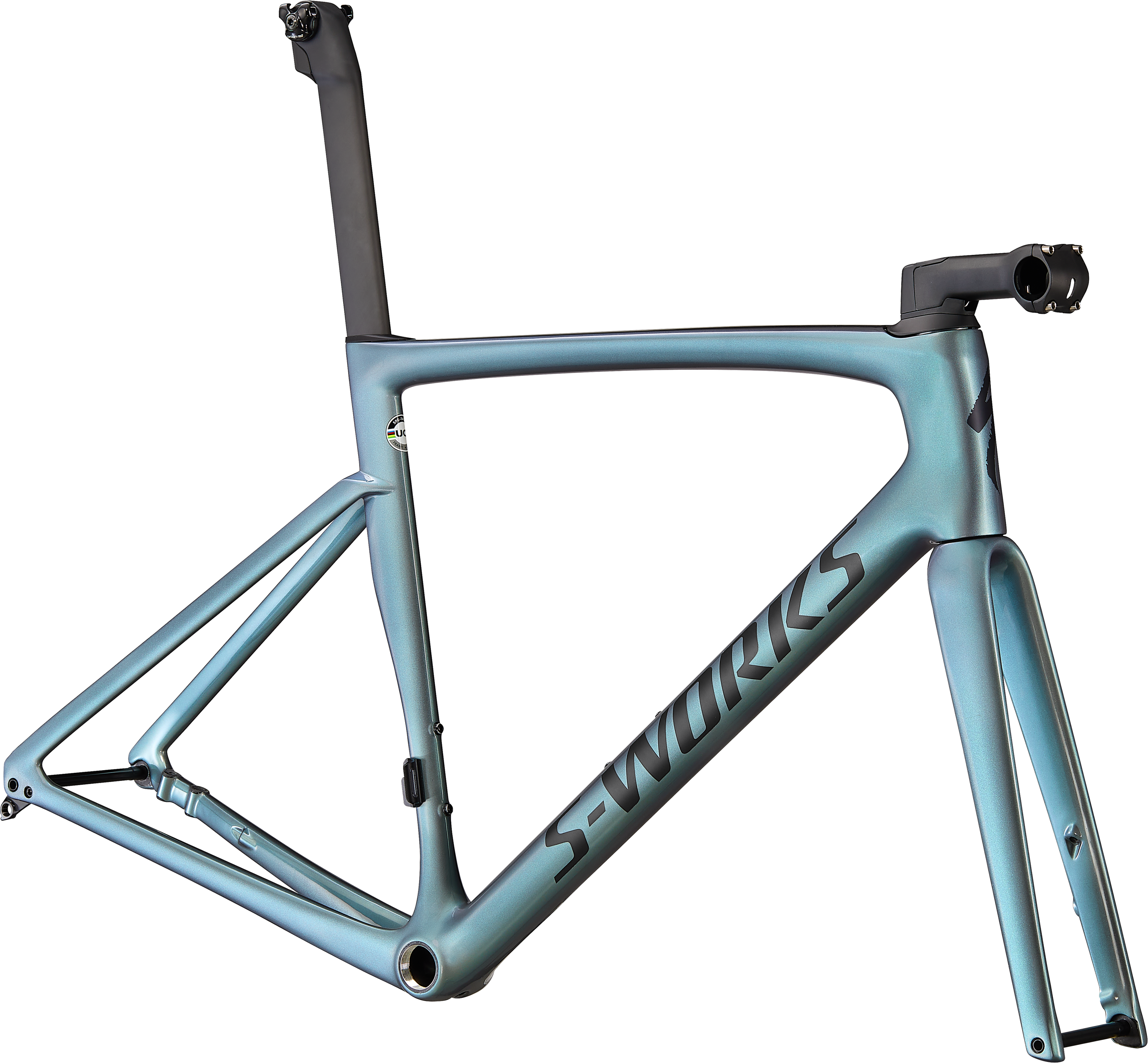 Specialized Works Tarmac SL7 Frameset 2023 - Blå Cykelramme