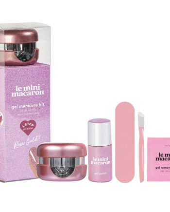 Mini Macaron Gel Manicure Kit i Roséguld - Fantastisk Tilbud!