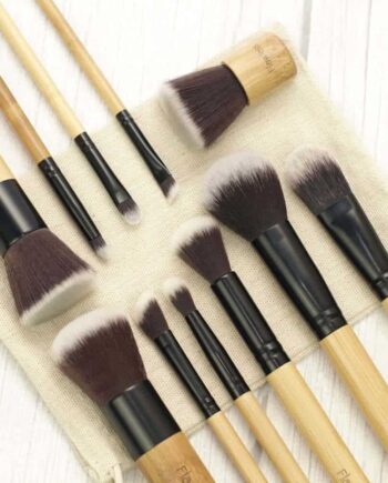 Professionelt Makeupsæt i Bambus – Børste Sæt til Makeup