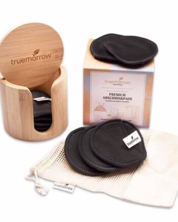 Sorte Luksus Genanvendelige Rondeller med Holder & Vaskepose