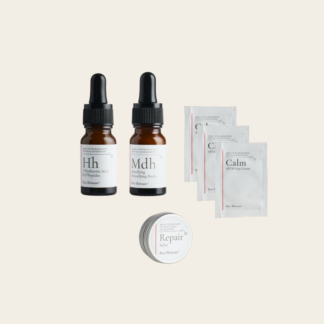 Rosa Testpakke fra Cea – Raz Skincare til Rosacea